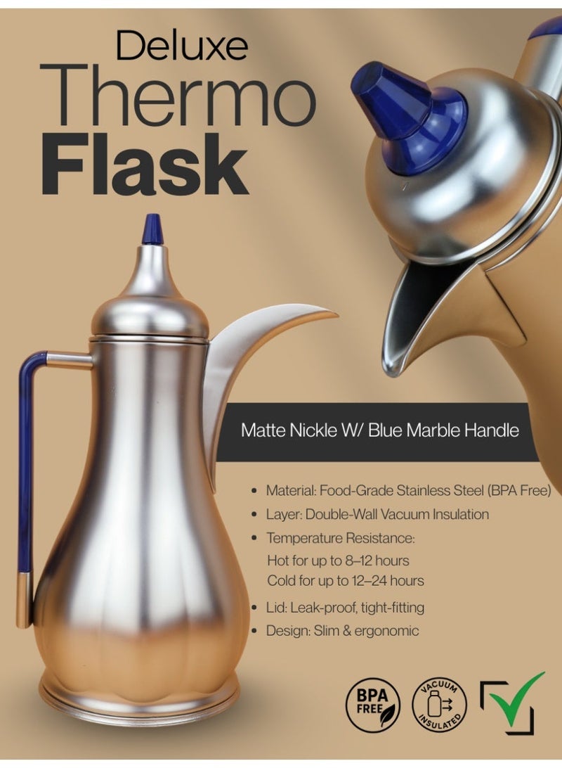 Raz طقم فاخر لقارورة القهوة والشاي - مصنوع من الفولاذ المقاوم للصدأ عالي الجودة بمقبض أنيق - Image 2